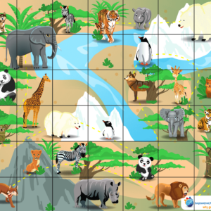 BeeBot Wild Animals Mat